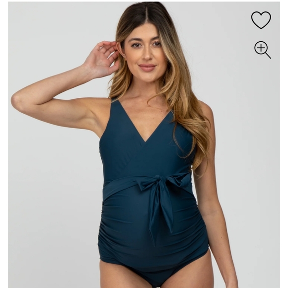 Pink Blush Maternity Swimsuit - Picture 5 of 5